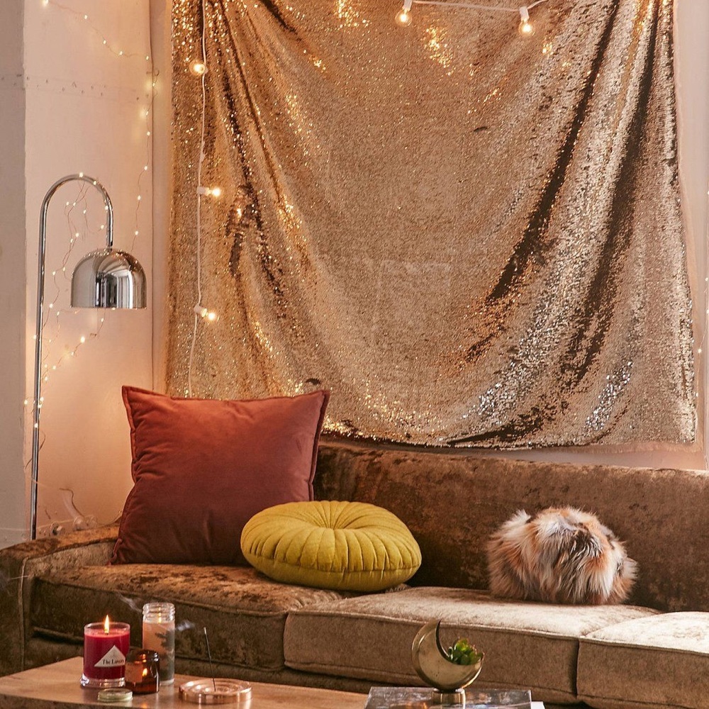 UO Home sequin tapestry